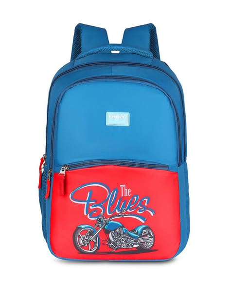 Priority Men Mototrcycle Printed College Backpack -   31L