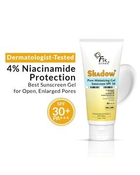 shadow pore minimizing gel sunscreen spf 50 pa for uva and uvb oily and acne prone skin