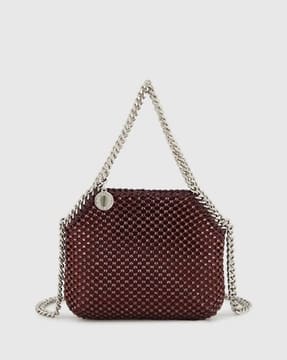 Buy Stella Mccartney Eco Crystal Mini Shoulder Bag | Raisin Color