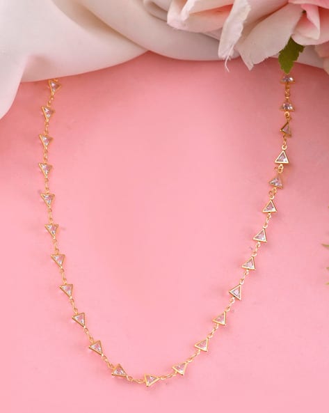 VALLEY OF JEWELLERY (VOJ) Women Gold-Plated Stone-Studded Chain