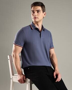 tommy hilfiger Men Regular Fit Polo T-Shirt with Contrast Tipping-picture-47