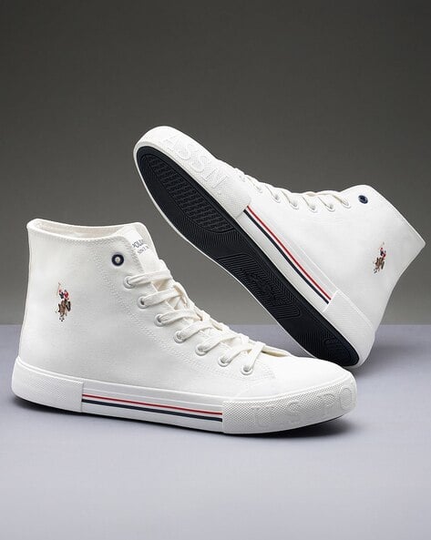 Men Sneakers With Canvas Upper