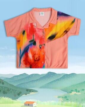 mini klub Girls Floral Print Regular Fit Top-picture-11