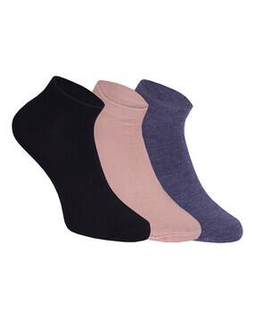 Women Pack of 3 Ankle-Length Socks-image-22