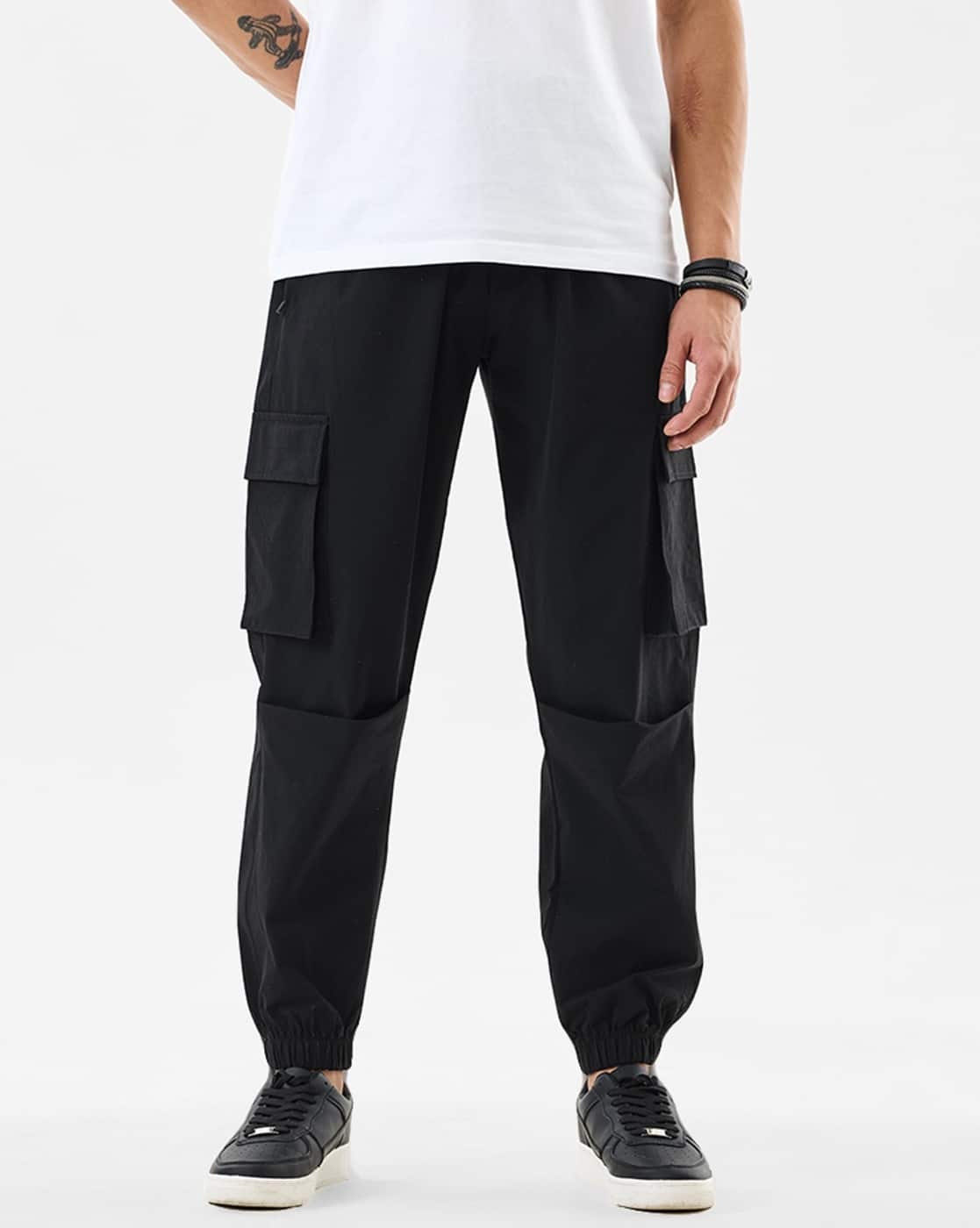 Buy Black Trousers Pants for Men by SNITCH Online