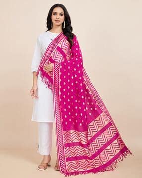 indie picks Women Cotton Woven Dupatta-picture-30