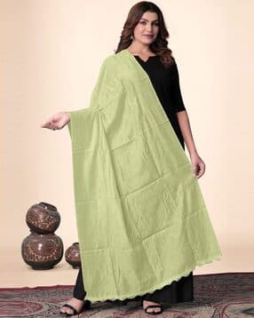 ebadat Women Embroidered Dupatta with Lace Hem-picture-11