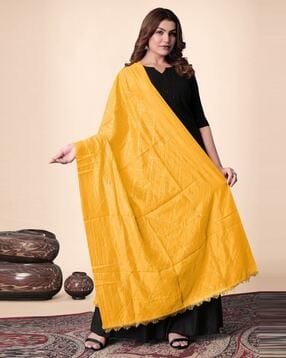 ebadat Women Embroidered Dupatta with Lace Hem-picture-30