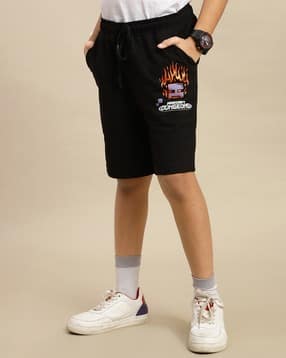 kidsville Boys Graphic Print Regular Fit Shorts-picture-13