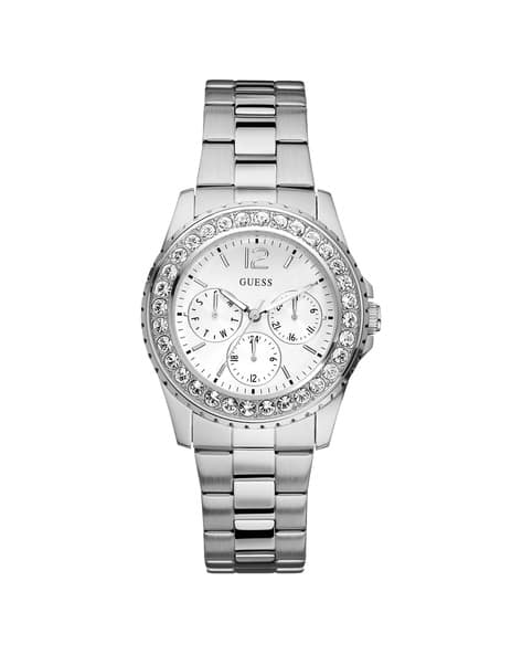GUESS Analogue Watch with Metallic Strap-U11052L1M