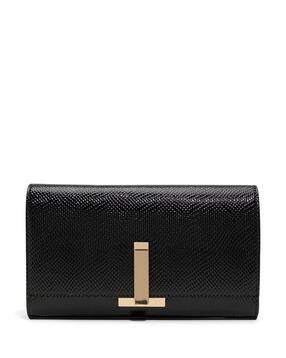 Women Textured Clutch with Chain-image-18