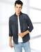 Men Slim Fit Shirt with Patch Pockets