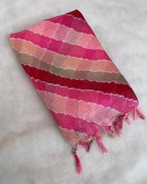 akshadeep Women Leheriya Dupatta with Tassels-picture-21