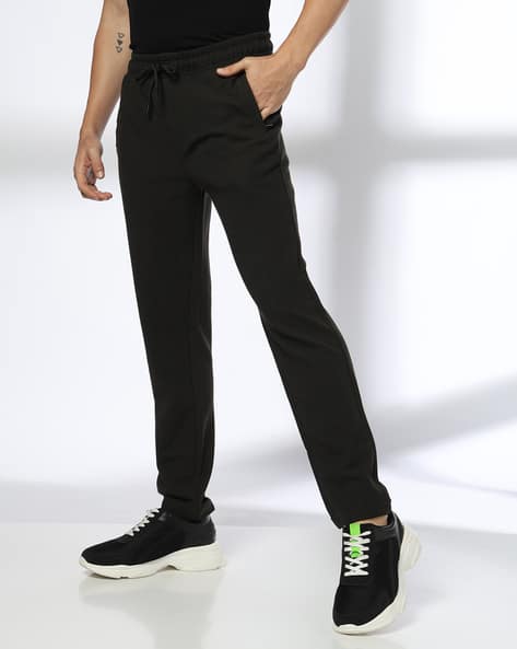Men Regular Fit Straight Track Pants