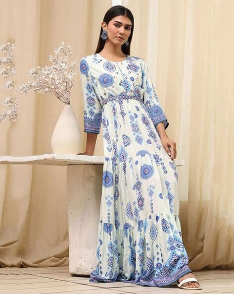 chiffon floral maxi dress with sleeves Maternity Madeline Convertible Chiffon Floral Print Dress