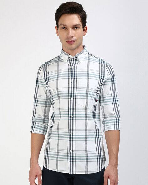 TOMMY HILFIGER Men Slim Fit Shirt with Button-Down Collar
