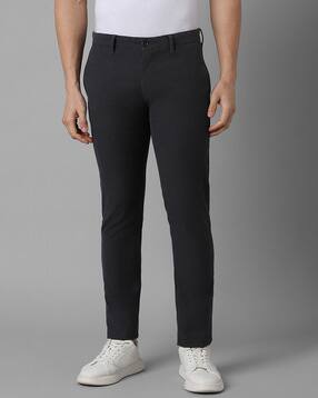 louis philippe Men Slim Fit Flat-Front Trousers-picture-14