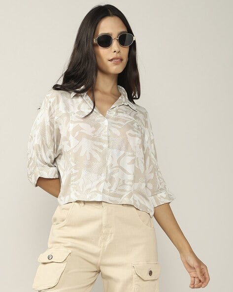 Lee Cooper Women Printed Boxy Fit Shirt