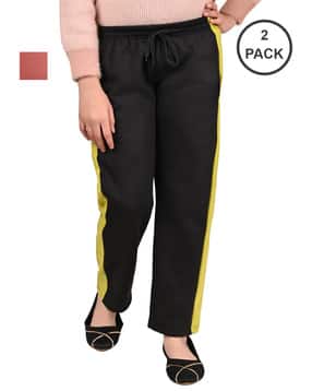 pixie n prince Girls Colourblock Fitted Track Pants-picture-21