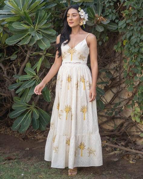 Women Printed Fit Flare Dress