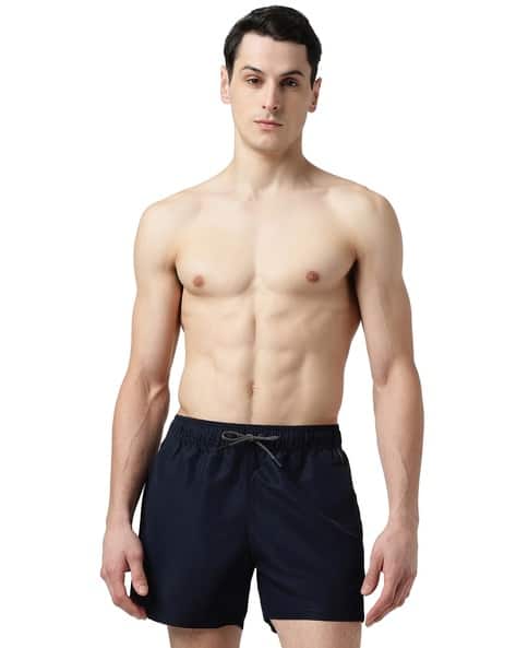 Vertical Tape Logo Water Sports Boxer Shorts
