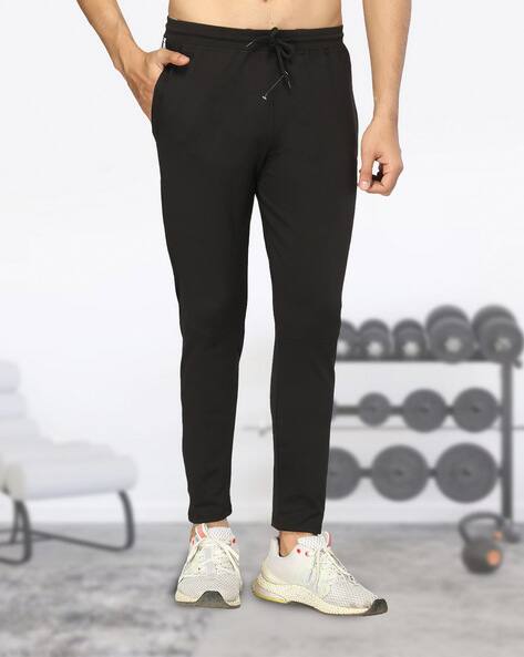 NEONOMAD Men Straight Track Pants with Drawstring Waist