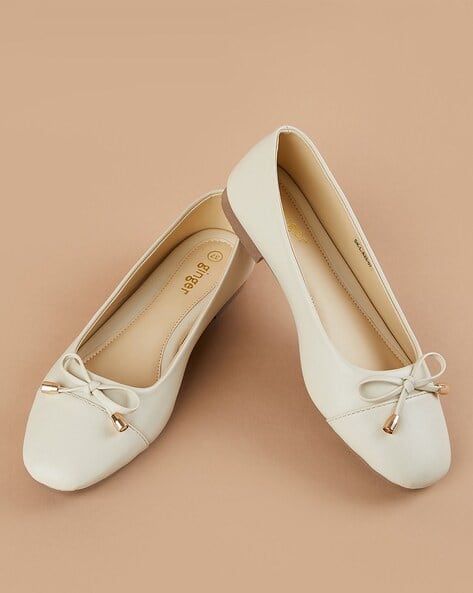 Buy Cream Flat Shoes for Women by Ginger by lifestyle Online