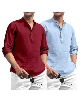 shopyclick Men Self Design Short Kurta-picture-42