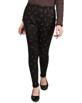 pixie n prince Girls Printed Leggings with Elasticated Waist -picture-36