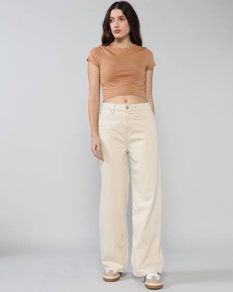 Lee Cooper Women High-Rise Wide-Leg Jeans