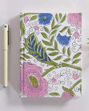 Hand Block Printed Fabric Journal  Notebook-image-1