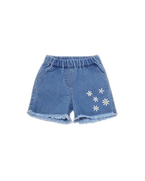 Girls Regular Fit Mid Rise City Shorts-image-38