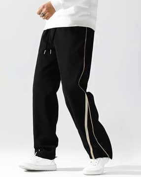maniac Men Straight Track Pants with Contrast Details-picture-42