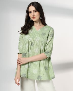 siyahi Women Floral Print Relaxed Fit Tunic-picture-30