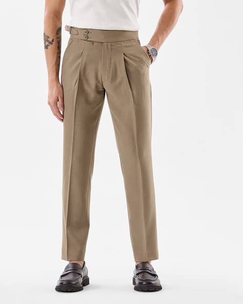 Buy Brown Trousers Pants for Men by SNITCH Online