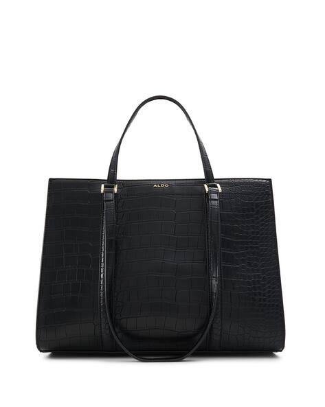 ALDO Women Croc-Embossed Handbag with Detachable Strap