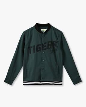 Boys Graphic Print Slim Fit Shacket