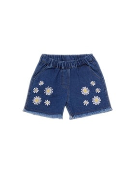 creative kid's Girls Regular Fit Mid Rise City Shorts-picture-24