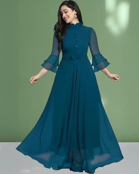 Buy Blue Dresses for Women by Jash Creation Online