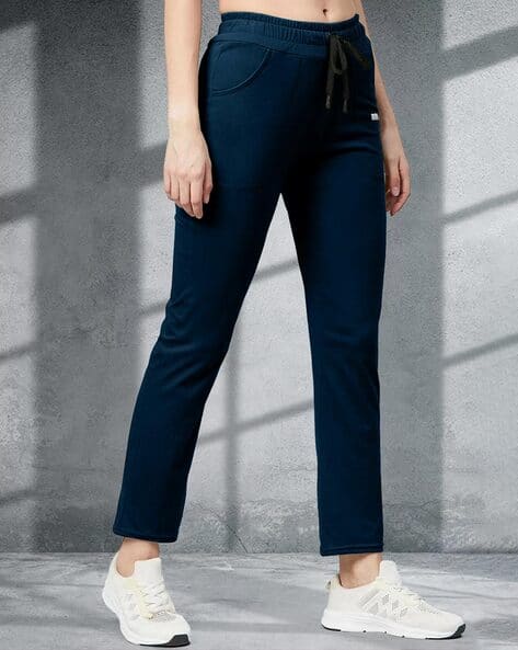 7 Threads Women Cotton Straight Track Pants