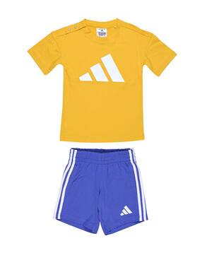 adidas kids Boys Logo Print T-Shirt & Shorts Set-picture-21