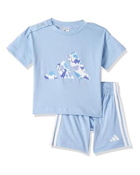 Boys Dino Print T-Shirt & Shorts Set-image-11