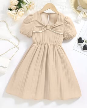 teevos Girl Square-Neck A-Line Dress-picture-7
