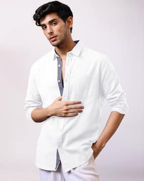 7 threads Men Regular Fit Shirt with Spread Collar-picture-44
