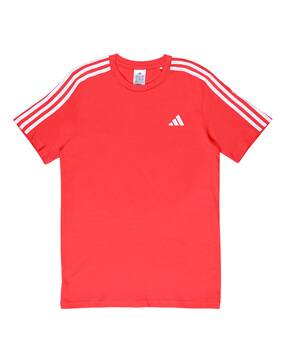 adidas kids Boys 3S Relaxed Fit Crew-Neck T-Shirt with Logo Print-picture-48