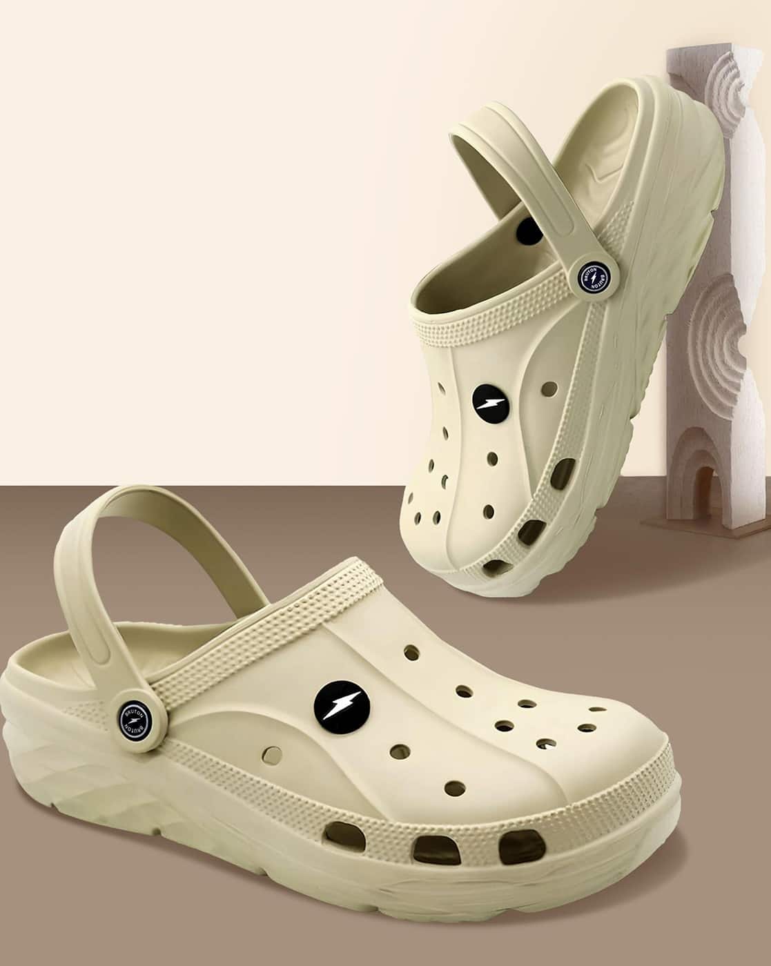 Buy Cream Sandals for Men by BRUTON Online