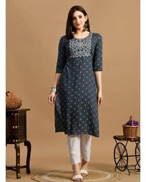 nyrika Women Printed Straight Kurta-picture-38