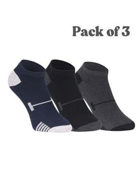 Pack of 3 Men Striped Ankle-Length Socks-image-18