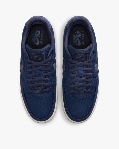 Buy NIKE Men Air Force Lace-Up Sneakers Blue Color Men AJIO LUXE
