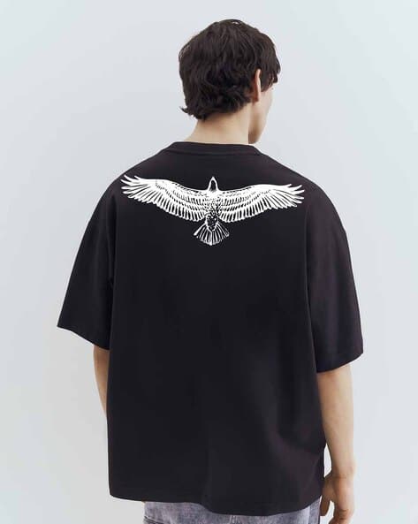 Buda Jeans Co Men Graphic Print Oversized Crew-Neck T-Shirt